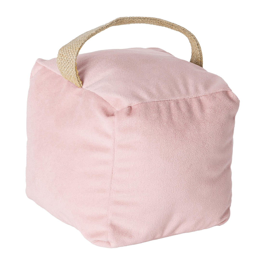 Pink Velvet Cube Doorstop