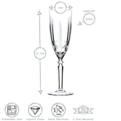 200ml Orchestra Champagne Flutes - Pack of Six