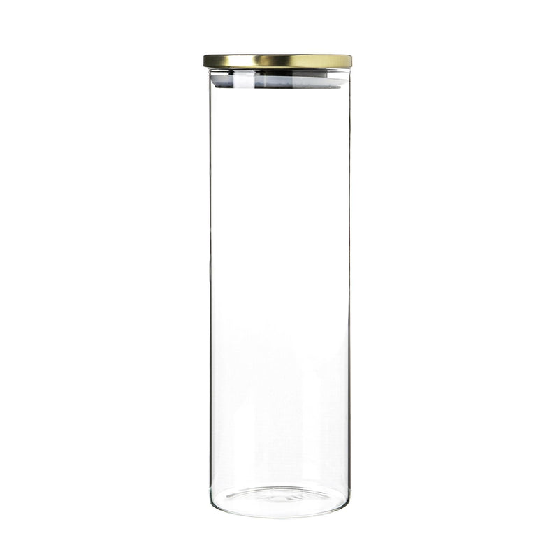 2L Glass Storage Jar with Metal Lid - By Argon Tableware