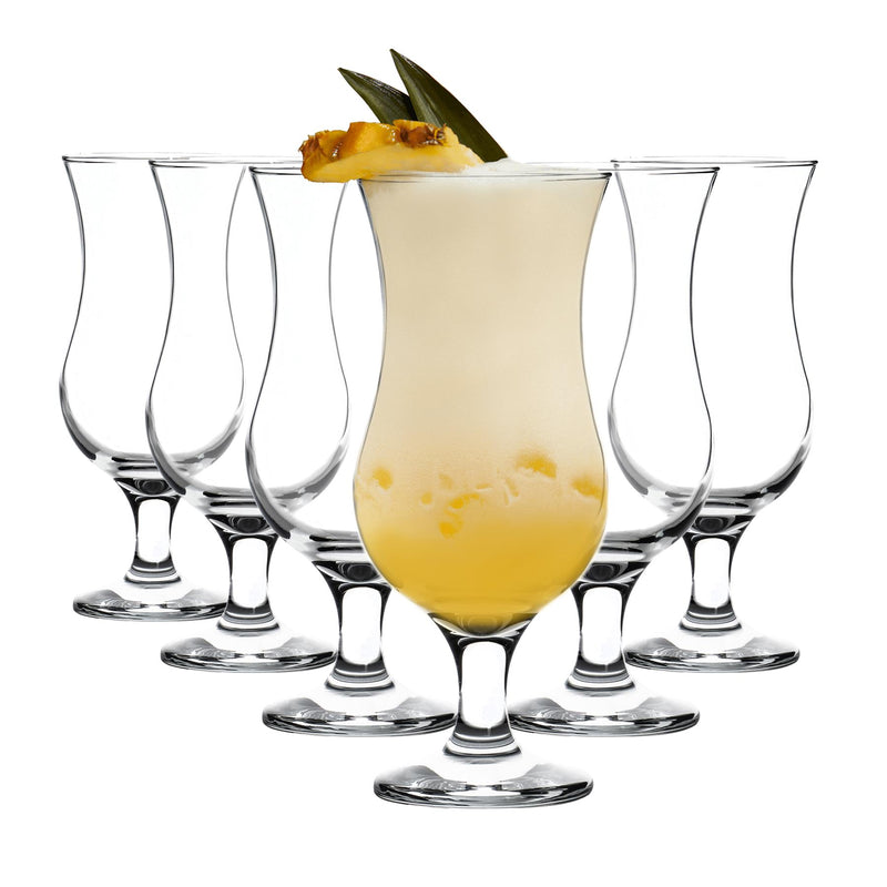 460ml Hurricane Cocktail Glasses - Pack of 6 - By Rink Drink